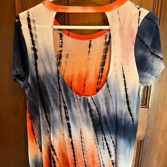 Audrey 3+1 tie dye t shirt dress - Picture 2 of 4